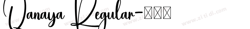 Qanaya Regular字体转换